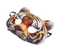 minkissy Masque Tigre Demi-visage EVA pour Adultes Confortable et Masque Animal pour Cosplay Carnaval et Fête Masquée