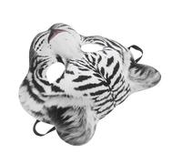 minkissy Masque Tigre Demi-visage EVA pour Cosplay et Fête Masquée Accessoire Animal Réaliste Unisexe pour Carnaval et Soirées Déguisées