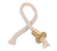 minkissy Mèche de Lampe à Pétrole en Coton et Laiton, Lot Compact pour | Blanc, Léger et Facile à Transporter, Combustion Continue, Maison Laboratoire