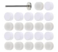 minkissy Mini Kit de Polissage pour Ongles avec 50 Disques Ronds en Éponge Grise 10 Mm 50 Tampons de Ponçage et 1 Roulement Plat Embouts pour Lime à Ongles Électriques et Manucure