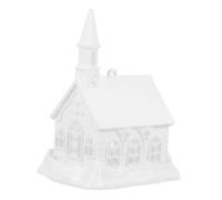 minkissy Miniature Maison de Neige Blanche Décor de Noël Adorable pour Intérieur et Jardin Charmante Scène Hivernale Festive Compacte et Élégante pour Ambiance