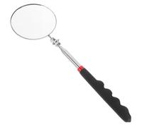 minkissy Miroir D'inspection Télescopique 82 Mm Rond en Plastique Robuste, Miroir Flexible et Extensible pour Contrôle Mécanique et Réparation Automobile, Outil Portable D’inspection