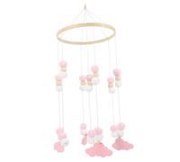 minkissy Mobile pour Lit Garçon Fille avec Éléphants et Décoration Murale Feutre pour Chambre Garçon Fille Mobile Musical Apaisant pour