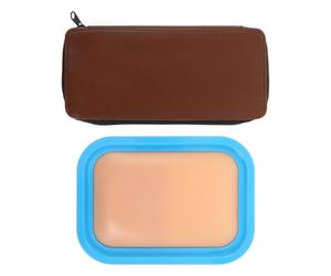 minkissy Modèle de Pratique d'Acupuncture en Silicone Réaliste pour Débutants Peau d'Entraînement Réutilisable Coussinet d'Injection Kit Pédagogique 1 Pièce Outil de Formation Médecine