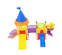 minkissy Modèle Mini Toboggan de Jeu pour Garçon Fille Décor de Maison de Poupée Ornement de Petit Toboggan pour Aire de Jeux Accessoire Ludique pour Développement et Jeu Varié