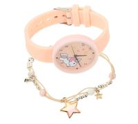 minkissy Montre Étanche Motif Licorne Cartoon avec Bracelet Étoile Montre Quartz Confortable pour et Apprentissage de Lheure pour Étudiants
