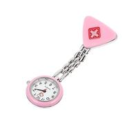 minkissy Montre infirmière Lumineuse Montre Femme de Poche infirmière numérique d'ères suspendues Gousset ère Acier Inoxydable Rose