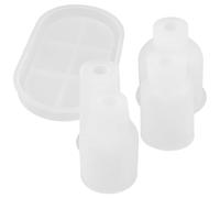 minkissy Moule Silicone pour Vase à Fleurs en Résine Époxy, Surface Lisse sans Bavures, Matériau Silicone Blanc, pour DIY et Décoration Artisanale