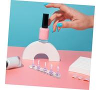 minkissy Nail Art Practice Stand Iridescent Portable Fake Nail Holder With Realistic Texture For Professional Training And The Go Use
