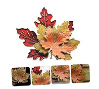 minkissy Ornement Chic De Feuille D'érable Goutte D'huile, Broche En Métal, Accessoire De Mode Pour Femme, Bijou Élégant Pour Fête Ou Usage Quotidien, Taille Large