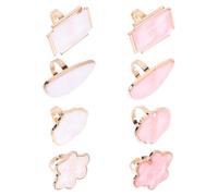 minkissy Palette de Nail Art en Résine 8pcs, Outil de Mélange de Couleurs Facile à Nettoyer Forme Unique, pour Salon Hair Dressing et Nail Shop