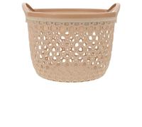 minkissy Panier Tressé Multi-Usage Panier De Rangement Grand Capacité Pour Salle De Bain Et Bureau Organisateur Étroit Et Élégant Pour Fruits 7.68X7.68X5.51 Pouces