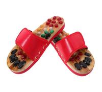 minkissy Pantoufles Pavées Massage Manuel Des Pieds Rocher Santé Spa Réflexologie Point D'acupuncture Rouge