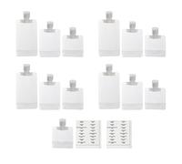 minkissy Paquet De Sous-emballage Cosmétiques 14 Pièces Ensemble 30ml 50ml 100ml Stockage Étanche Voyage Pour Femme Étiquettes Imperméables