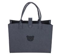 minkissy Paquet Fourre-tout en Feutre 40x30x13 Cm Grand Format Paquet à Main Femme pour Courses et Voyage Réutilisable et Léger Couleur Ciment Gris Portable au Travail