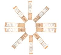 minkissy Paravents Miniatures en Bois 10 Pièces pour Maison de Poupée, Modèles Ornementaux Chinois Vintage, Accessoires Décoratifs pour Soclage Figurines, Décoration Micro-Paysage