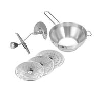 minkissy Passe Vite Manuel en Acier Inoxydable, Ustensile Cuisine pour Hachoir à Patates Douces et Presse-purée Manuel, pour Purée Fine et Rapide