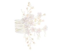 minkissy Peigne à Cheveux De Mariage Avec Perles Décoratif Pour Mariée Coiffure Spéciale Pour Événement