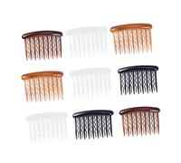 minkissy Peigne à Dents Ondulées en Plastique Lot de 48 Taille 8X5Cm pour Cheveux Fins Pratique Mariages et Événements Coloris Noir et Blanc