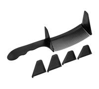 minkissy Peigne De Coupe Pour Hommes Incurvé Noir, Kit De Coiffure Professionnel Guides De Positionnement, Peignes Barber Spécialisés, Accessoires De Salon Pour Coupe Précise Et Rapide