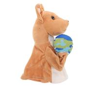 minkissy Peluche Interactif avec Bouche Mobile et Sons Amusants à Main Peluche Adorable pour Garçon Fille et Adultes Éducatif pour Jeux Dimagination et Activités Parent Garçon Fille
