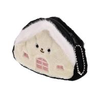minkissy Peluche Porte-clés Kawaii Bourse d'argent Mignon Mesdames Portefeuille Porte-clés Porte-Monnaie Filles Portefeuille pour Trousseau Petite Pochette à Monnaie Choses Kawaii en Tissu