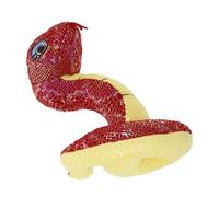 minkissy Peluche Serpent Année du Serpent Rouge Peluche Réaliste et Compact Accessoire Farce et Décoration pour Halloween et Fêtes Jungle