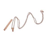 minkissy Pendentif Cinéraire En Alliage De Titane Pour Cendres Collier De Parfum Design Unique Rose Gold Accessoire De Crémation Pour Commémorer Cher Élégant Et Pratique