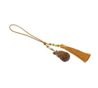 minkissy Pendentif Créatif en Bois Sculpté Lapin Décoration de Paquet à Suspendre Porte-Clés Chic Corde pour Clés Téléphone Décoration Intérieure 1 Pièce