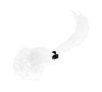 minkissy Perruque Blanche Pour Cosplay De Juge Accessoire De Fête Pour Hommes Perruque Longue Décorative