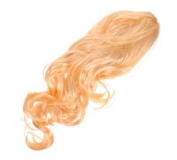 minkissy Perruque Longue Ondulée Bouclée Synthétique Résistante Chaleur Style Cosplay Coloré avec Frange Pour Fêtes et Usage