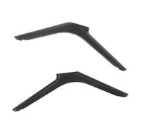 minkissy Pieds de Support pour Téléviseur 1 Paire en Plastique Noir Antidérapant avec Vis, Base Stable et Gain de Place pour Téléviseurs à Écran Plat, pour Chambres et Cuisines