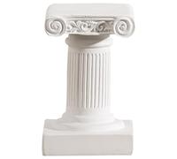 minkissy Pilier Romain en Résine Blanche Élégant pour Décoration Intérieure et Extérieure, Accessoire Polyvalent et Support Photographe Minimaliste