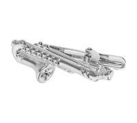 minkissy Pince à Cravate Saxophone Élégante pour Homme Accessoire de Mode Original Métal Design Musical Unique pour Occasions Spéciales