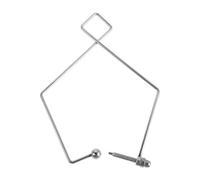 minkissy Pince à Point D'acupuncture en Acier Inoxydable Ajustable pour Jambes et Mains, Stimulation Quotidienne à Domicile, Anneau de Serrage Argenté