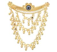 minkissy Pince Cheveux Mariage Élégante en Métal et Résine Dorée, Fixation Confortable et Sécurisée pour Mariées et Demoiselles D'honneur Lors de Cérémonies au Moyen-orient