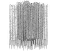 minkissy Pinceau Eyeliner Jetable Petit Embout Fin Multi-usage Pour Lèvres Et Yeux Application Précise Maquillage Quotidien Et Événements Spécial Poignée Cristal Noir