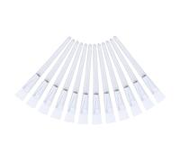 minkissy Pinceau pour Masque Facial Transparent Lot de 12 Applicateur Professionnel Tige en Cristal pour Soin Peau DIY et Usage Domestique