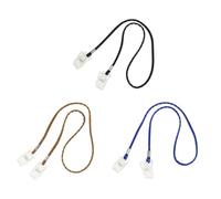 minkissy Pinces à Serviettes Pu 3pcs en Fer et Plastique pour Porte-bavoir Solide et Cordon Anti-perte Masque, Accessoires Pratiques pour Fête et Anniversaire