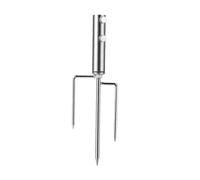 minkissy Piquet pour Parasol de Plage en Acier Inoxydable, Trépied | Support Stable, Installation Facile, Usage Jardin ou Parc, Coloris Argenté, pour Modèle Extérieur et Pêche