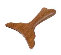 minkissy Planche de Massage Gua Sha en Bois Clair Forme Queue de Sirène, Masseur Manuel Visage et Cou, Outil de Thérapie Corporelle Portatif pour Spa et Relaxation Musculaire, Accessoire