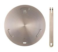 minkissy Plaque D'adaptation pour Plaque à Induction en Acier Inoxydable Diffusion Uniforme de Chaleur pour Cuisson, Convertisseur Thermique pour Cuisinière à Gaz