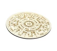 minkissy Plaque de Divination Bois Accessoire Métaphysique pour Spirituelles et Décoration Intérieure Surface Lisse et Détails Soignés pour Créer Une Atmosphère Mystérieuse Votre Maison