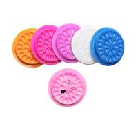 minkissy Plateau De Greffe De Cils De Fleur Avec Base Rose 20 Pièces Support à Cils Petit Et Léger Pour Extensions Usage Professionnel Et Domestique