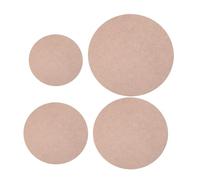 minkissy Plateau Tournant en Bois pour Poterie 4 Pièces Planche à Caler, Socle de Sculpture Céramique, Base de Séchage Argile pour Tour et Modelage