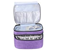 minkissy Pochette À Capacité Porte-huiles Essentielles Fermeture Éclair Idéale pour Les Voyages Idéale pour Les Cosmétiques Féminins