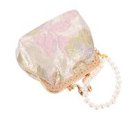 minkissy Pochette en Brocart Chinois Porte-Monnaie À Chaîne Porte-Bijoux pour Un Usage Quotidien