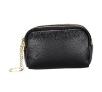 minkissy Pochette Porte-Monnaie Zippé pour Cartes Personnalisé Cuir De Vachette Texturé Facile à Manipuler Et Fermer