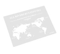 minkissy Pochoirs Multifonctionnels Carte du Monde en Pet Blanc, Flexible Position et Couleur en Couches, pour Décoration de Gâteau et Dessert