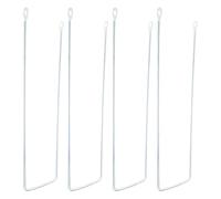 minkissy Porte-Bagage de Vélo Argenté Léger et Robuste, Support de Panier pour Cyclisme en Plein Air, Lot de 4 Pièces